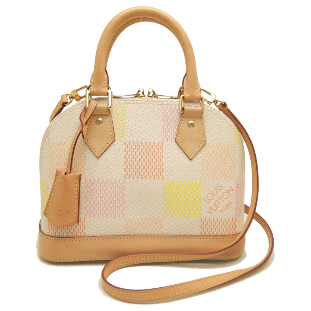 LOUIS VUITTON Damier Alma BB N40516 Handbag, Peach, Women's, 254369